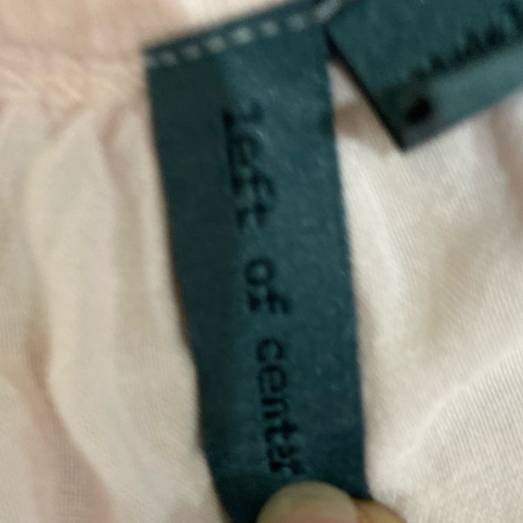 Left of Center pale pink handkerchief hem nubby long sleeve top size medium - Picture 10 of 11